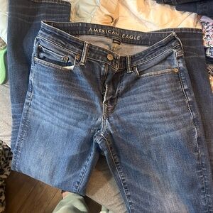 American Eagle Outfitters Straight Leg Medium Blue Jeans